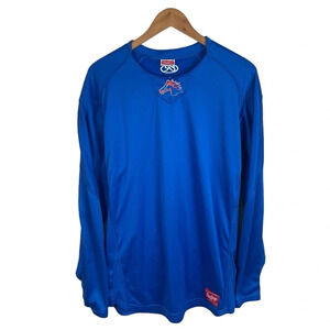 B17 Men’s Rawlings Broncos Performance Long Sleeve Baseball Shirt L